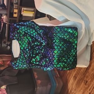 Forever 21 Long Sleeve Sequined Cocktail Dress